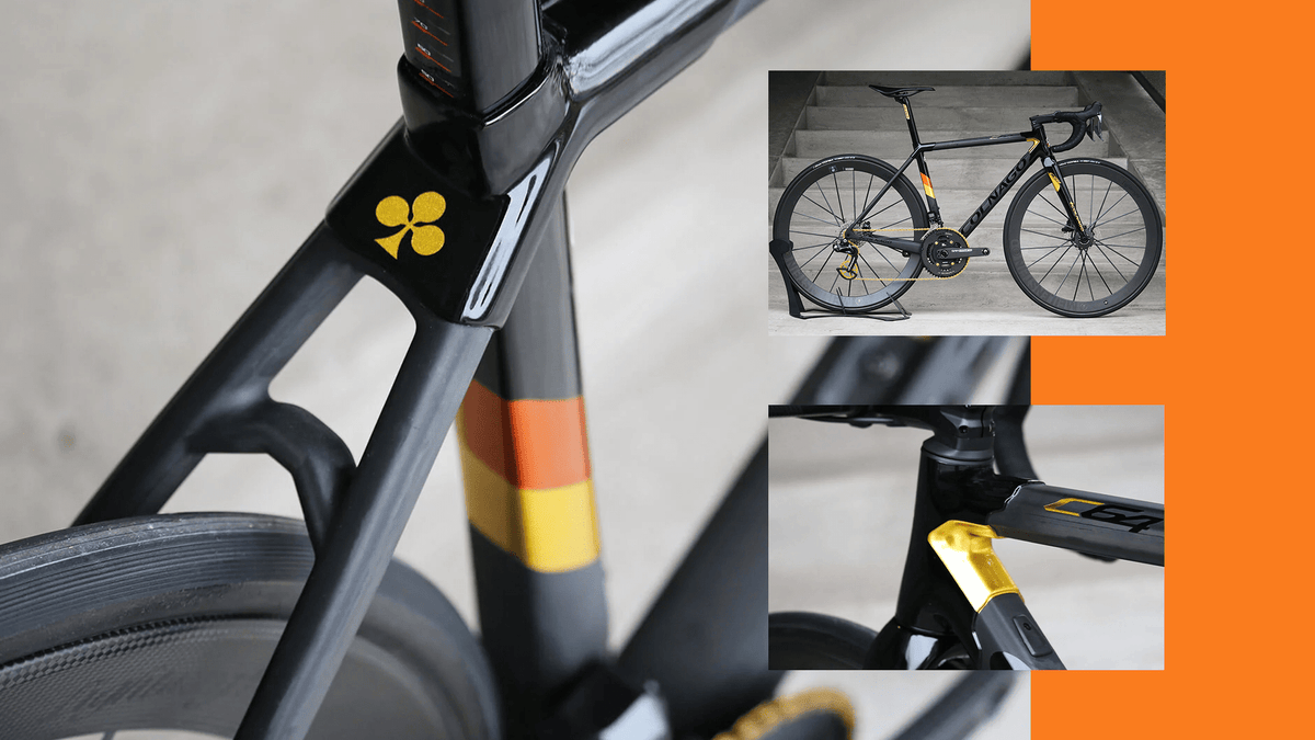 COLNAGO C40 フレーム ブラック/イエロー Colnago C40 Team Coast 2003 - Speedbicycles - FAST BIKES