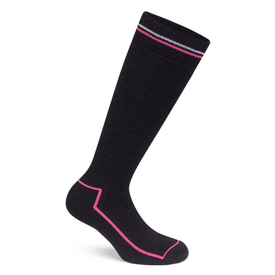 Rapha Deep Winter Sock Apparel Rapha Black/Hi-Vis Pink SM 