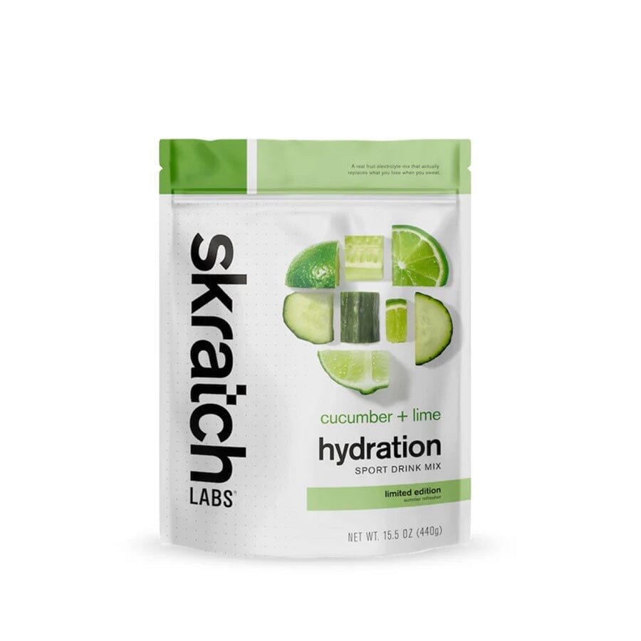 Skratch Labs Sport Hydration Drink Mix Accessories Skratch Labs Cucumber + Lime, 440g, 20-Serving Resealable Pouch 