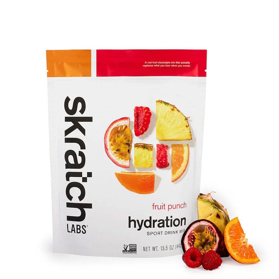 Skratch Labs Sport Hydration Drink Mix Accessories Skratch Labs Fruit Punch 60 Serving Resealable Pouch 