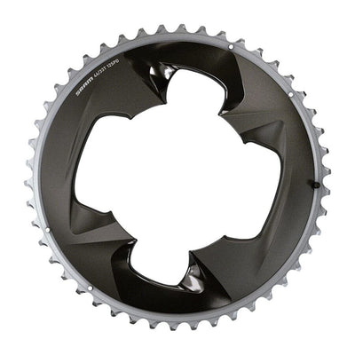 SRAM Force 2x12-Speed Chainring Components SRAM Polar Gray 48t, 107 BCD, 4-Bolt, Polar Grey, For use with 35t Inner 