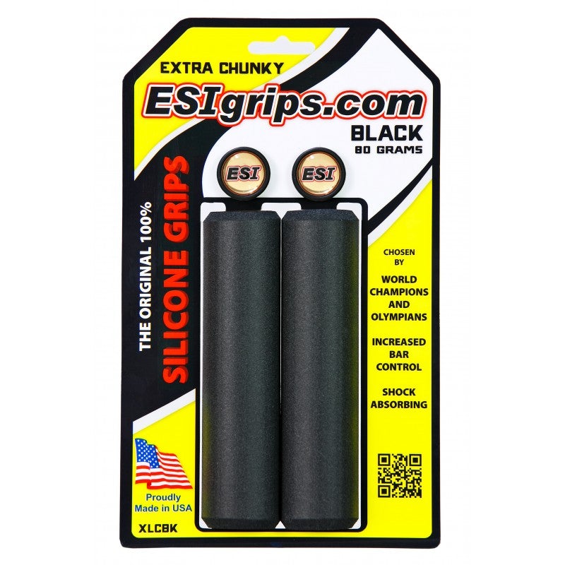 ESI 34mm Extra Chunky Silicone Grips Components ESI Black 