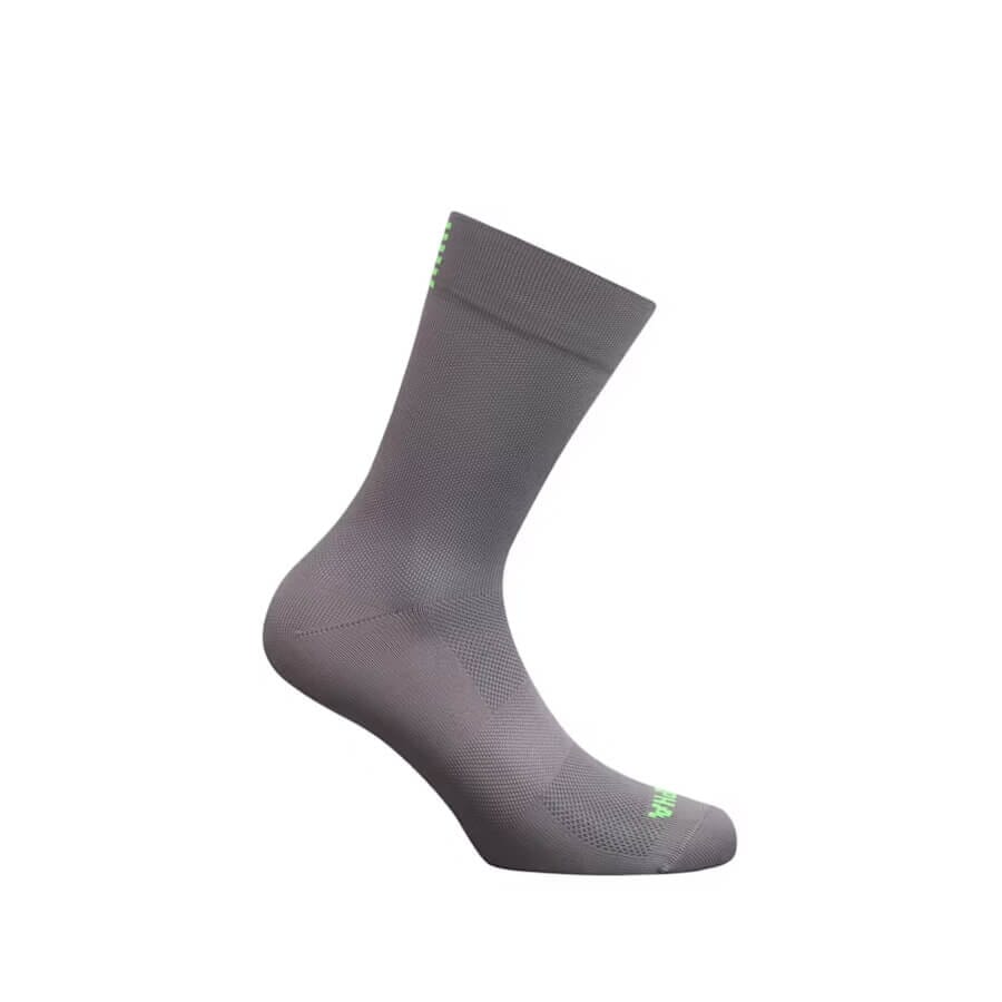Rapha Pro Team Socks - Regular Apparel Rapha Mushroom / Fluorescent Green L 