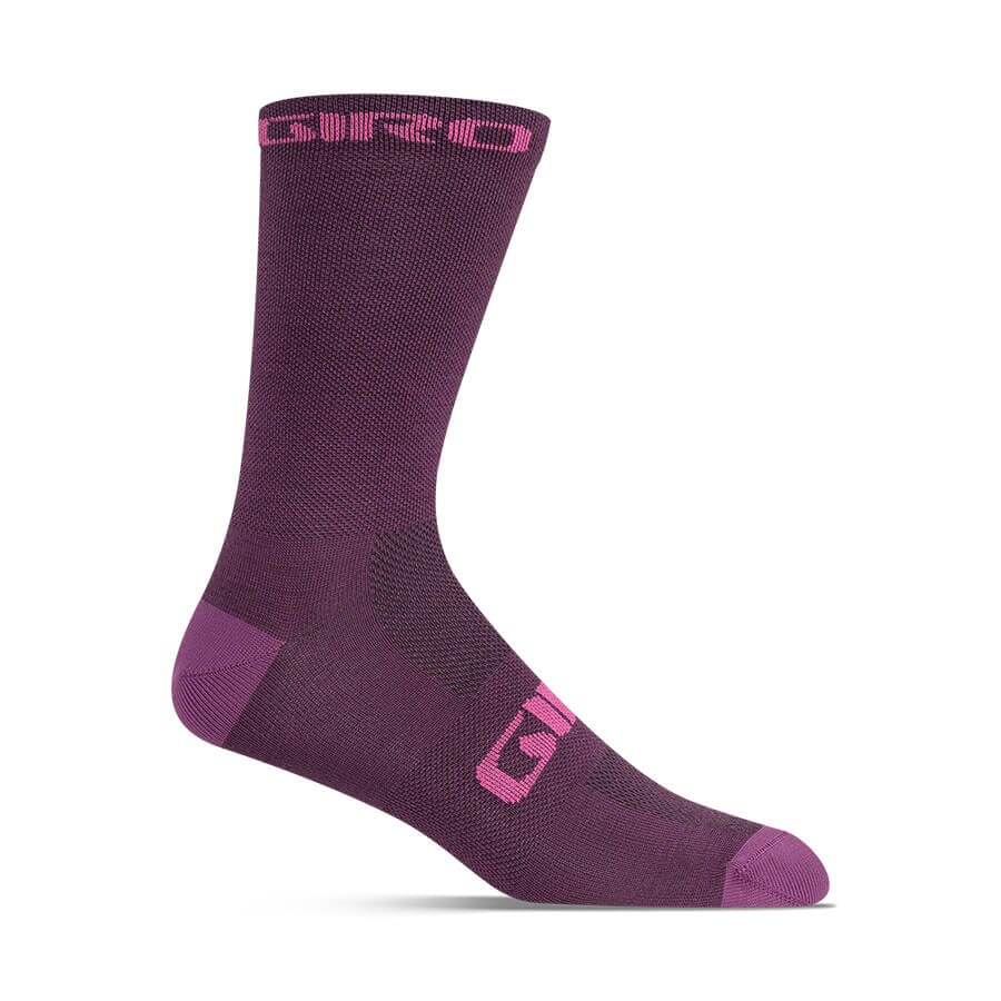 Giro Seasonal Merino Wool Socks Apparel Giro Dark Cherry/Raspberry LG 