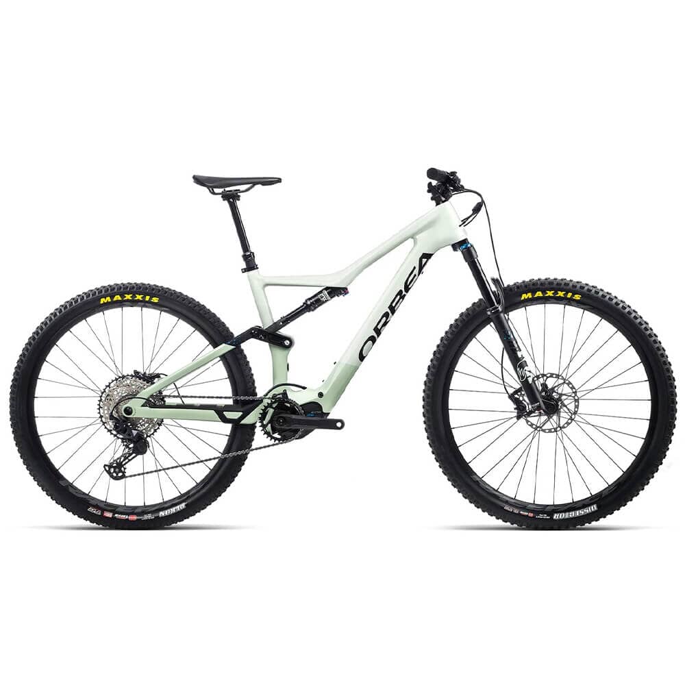 2022 Orbea Rise M20 Bikes Orbea Sap White - Green Fog (Gloss) L 