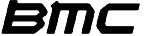 BMC logo with black bold letter that are italicized