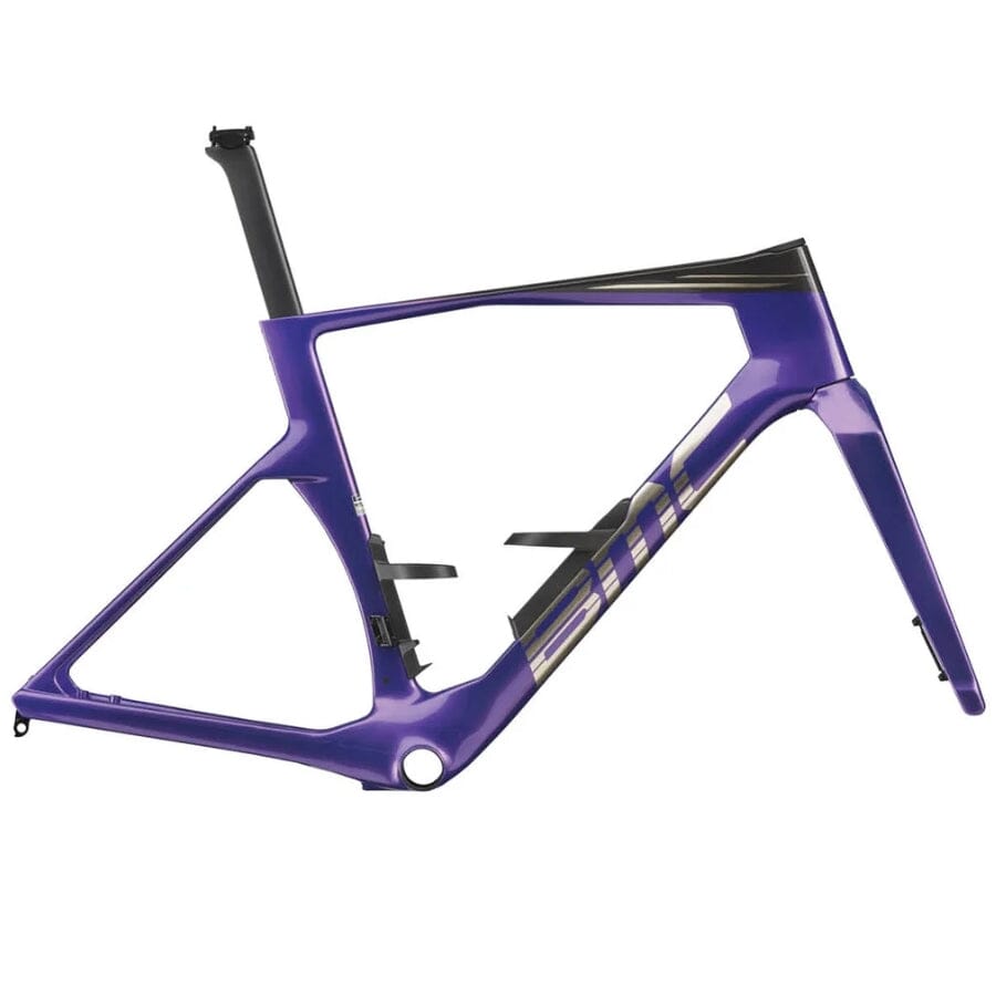 The BMC Teammachine R 01 Frameset in Metallic Blue Purple / Carbon