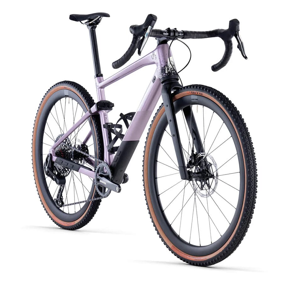 Available at Contender Bicycles. BMC URS 01 LT ONE Pearl Purple Black Top View