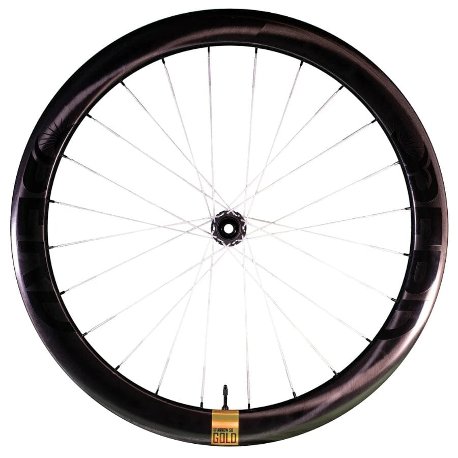 Berd Sparrow50 Gold Carbon Wheels COMPONENTS Berd Spokes Sparrow Gold 700C White Talon ESL-R 12x100 Front / 12x142 Rear XDR