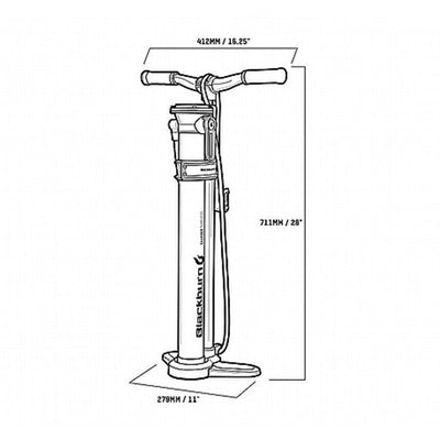 Blackburn Chamber Tubeless Floor Pump | Contender Bicycles
