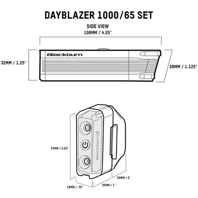 Blackburn Dayblazer 1000 65 Front/Rear Combo Accessories Blackburn 