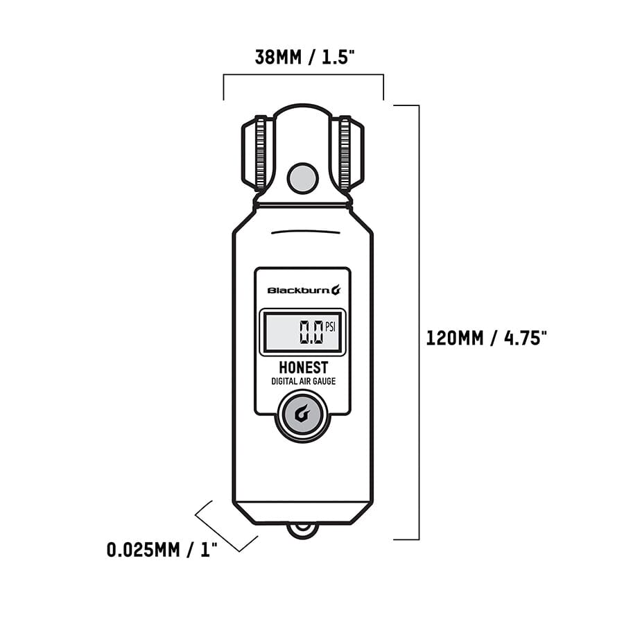 Blackburn Honest Digital Pressure Gauge Accessories Blackburn 