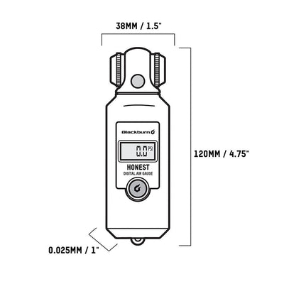 Blackburn Honest Digital Pressure Gauge Accessories Blackburn 