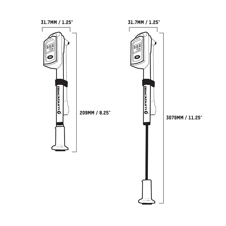 Blackburn Honest Digital Shock Pump | Contender Bicycles