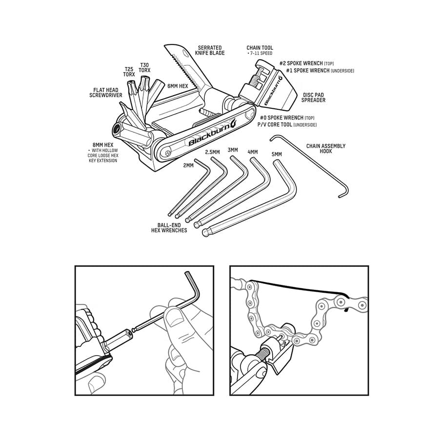 Blackburn Wayside Multi Tool Accessories Blackburn 
