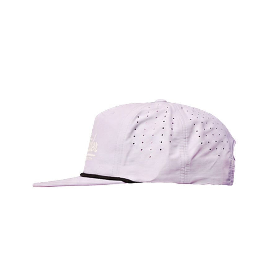 The Contender Rope Perf Hat in Lilac/Black Side