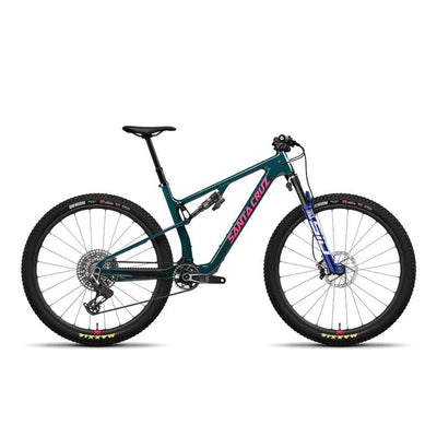 Santa Cruz Blur 4 CC X0 AXS TR Reserve Bikes Santa Cruz Bikes Dark Teal S Flight Attendant | RockShox SID Ultimate/SIDLuxe Ultimate | Powermeter
