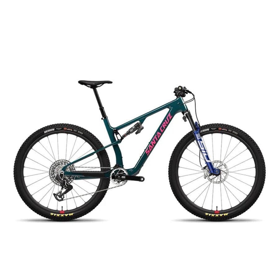 Santa Cruz Blur 4 CC XX AXS TR Reserve BIKES Santa Cruz Bikes Gloss Dark Teal S Flight Attendant | RockShox SID Ultimate/SIDLuxe Ultimate | Powermeter