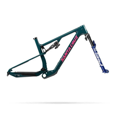 Santa Cruz Blur 4 CC TR Frame Bikes Santa Cruz Bikes Gloss Dark Teal S Flight Attendant | RockShox SID Ultimate/SIDLuxe Ultimate | **Requires Power meter