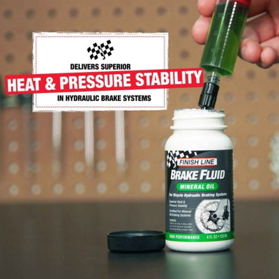 Finish Line Mineral Oil Brake Fluid, 4oz | Contender Bicycles