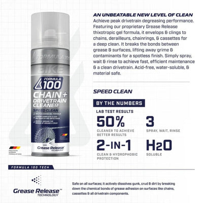 Formula 100 Speed Clean Chain + Drivetrain Degreaser - Spray, Relax & Rinse ACCESSORIES Formula 100 