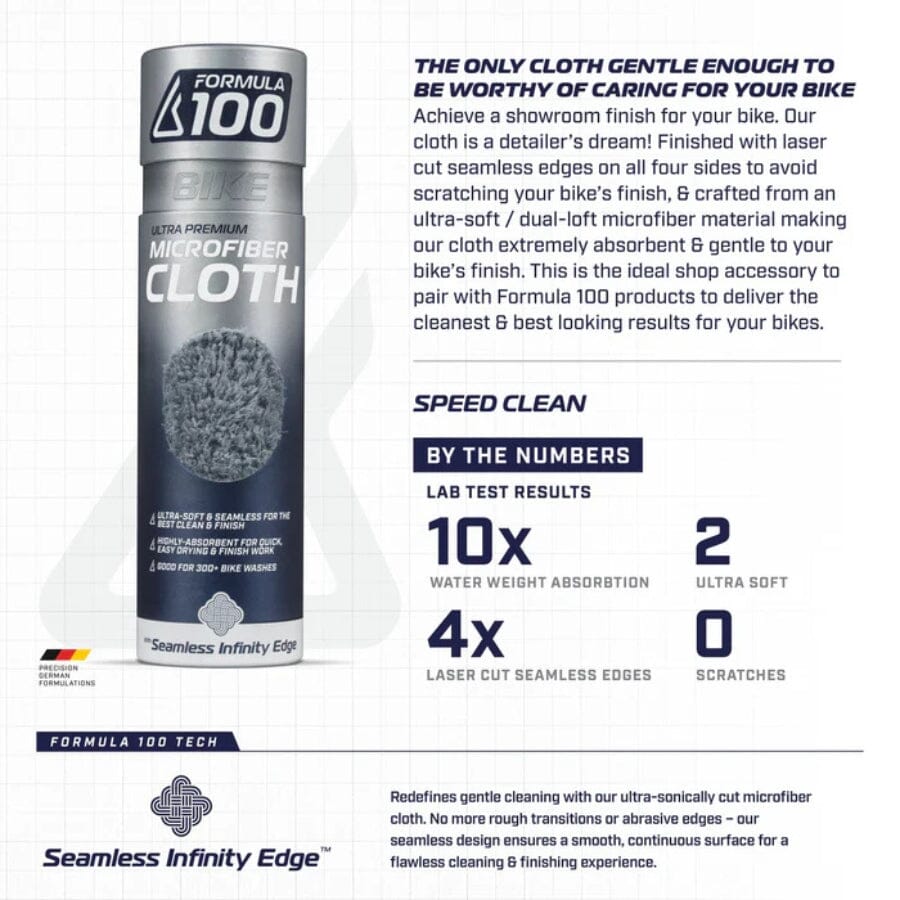 Formula 100 Ultra-Premium Microfiber Cloth with Seamless Infinity Edge ACCESSORIES Formula 100 