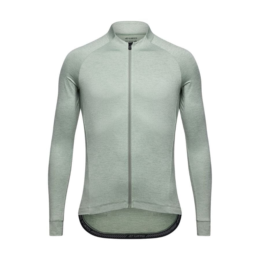 Men's New Road Long Sleeve Jersey in Hedge Green Heather size Large