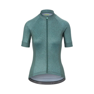 Giro Women's Chrono Sport Jersey Apparel Giro Grey Green Pounce M