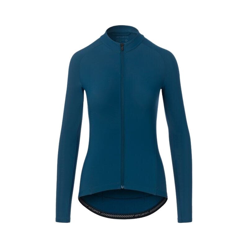 The Giro Women's Chrono Thermal LS Jersey in Harbor Blue