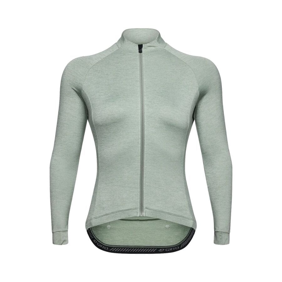 Giro Womens New Road Long Sleeve Jersey APPAREL Giro Hedge Green Heather S 
