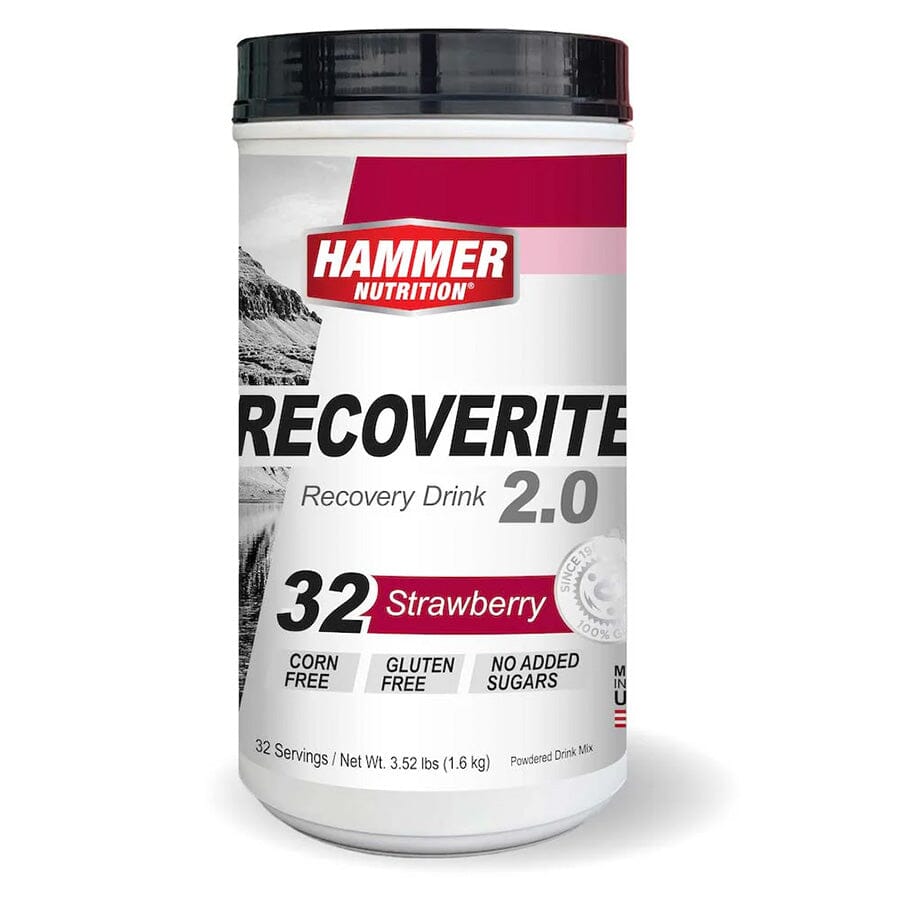 The Hammer Nutrition Recoverite 2.0 Drink Mix in Strawberry