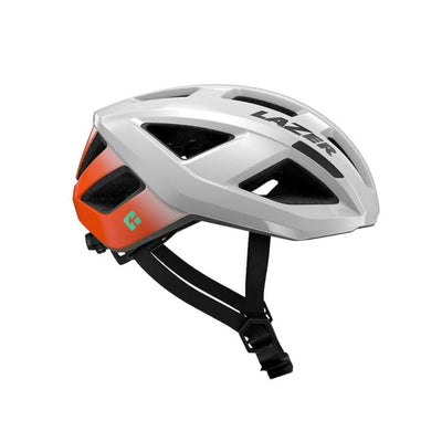 Lazer Tonic KinetiCore Helmet Apparel Lazer Matte White Flash Orange S