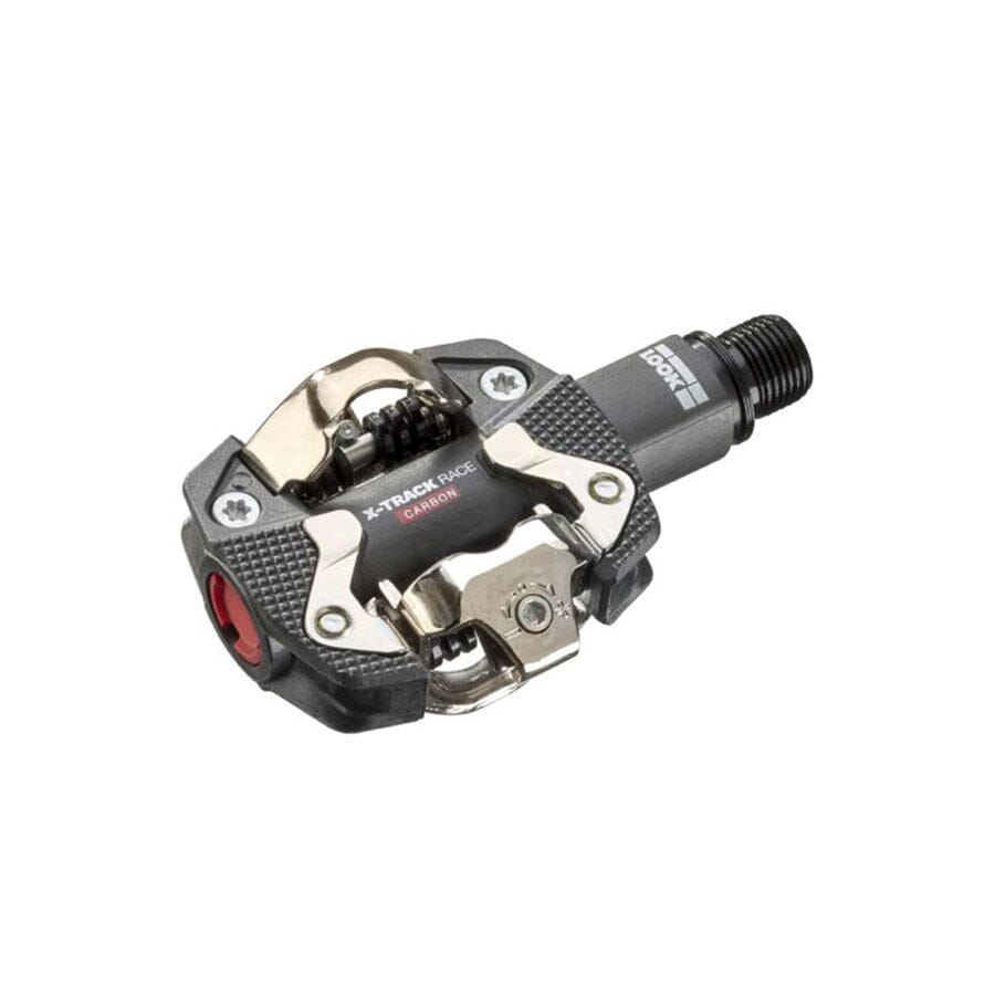 LOOK Cycle - X-Track Race Carbon Ti MTB Bike Pedals - Standard SPD Mechanism Compatible - Carbon Body, Titanium Axle - Clipless Pedal - Large Platform - Extremely Reliable Ultralight Clip in Pedals