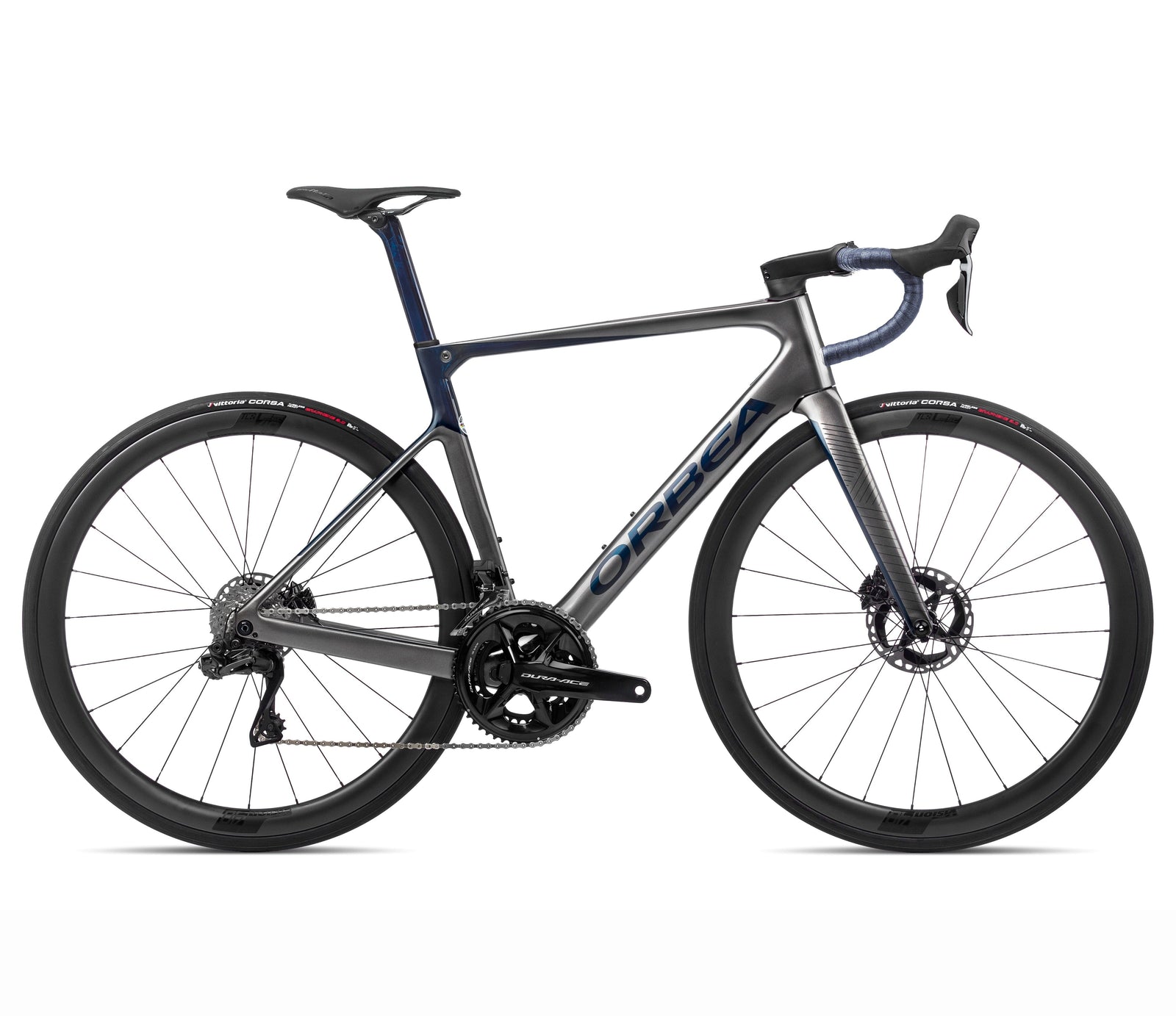 2023 Orbea Orca M10iLTD PWR Bikes Orbea Bikes Glitter Anthracite - Blue Carbon (Gloss) 53 