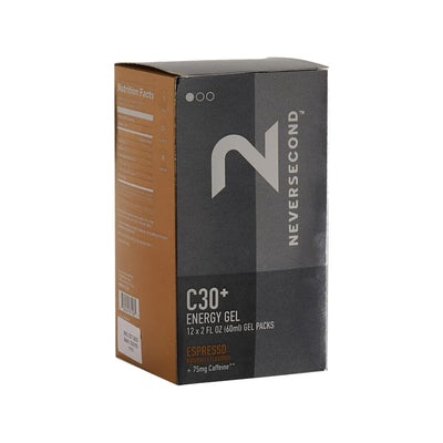 Neversecond C30+ Energy Gels - 12/box | Contender Bicycles
