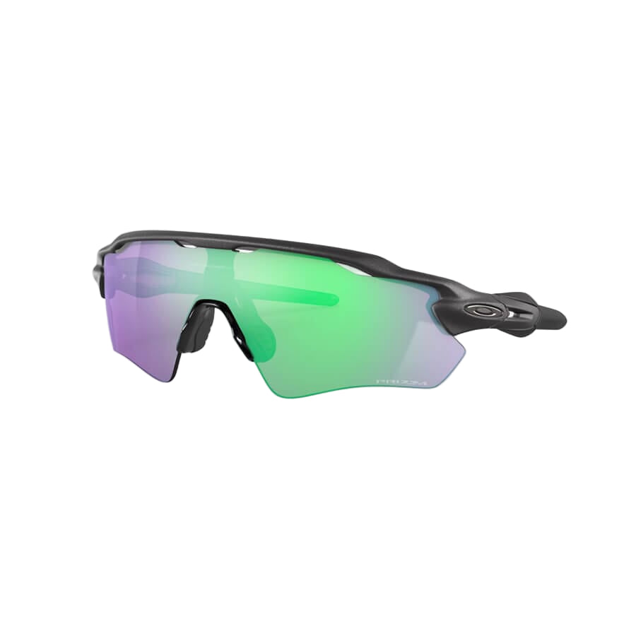 The Oakley Radar EV Path in prizm road jade Lenses, steel Frame