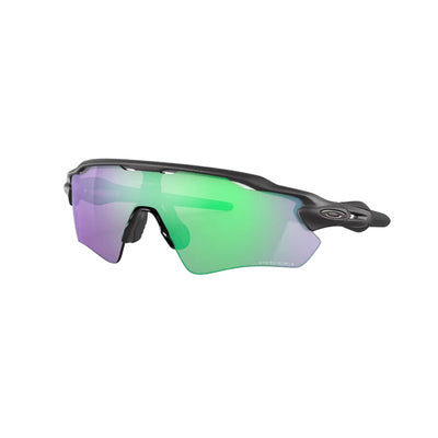 The Oakley Radar EV Path in prizm road jade Lenses, steel Frame