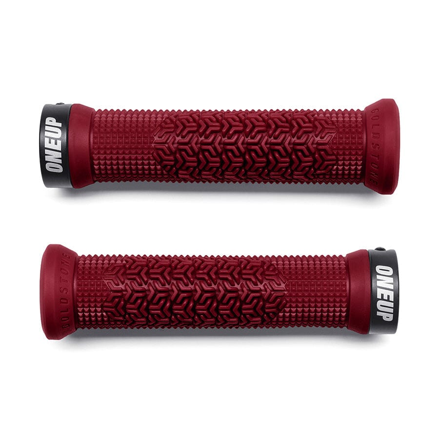 OneUp Goldstone Lock-On Grips COMPONENTS OneUp Components Maroon 