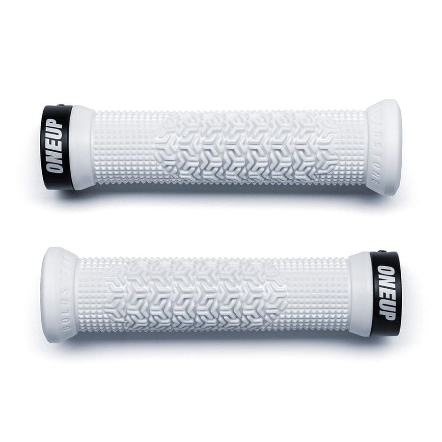 OneUp Goldstone Lock-On Grips COMPONENTS OneUp Components White 