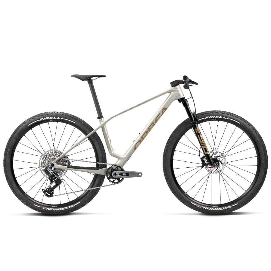 Orbea Alma M-PRO BIKES Orbea Bikes Golden White - Titan Gold (Matt) S 