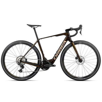 Orbea Denna M30 20MPH BIKES Orbea Bikes Caramel C. View (Gloss) - Metallic Gold (Gloss) XS