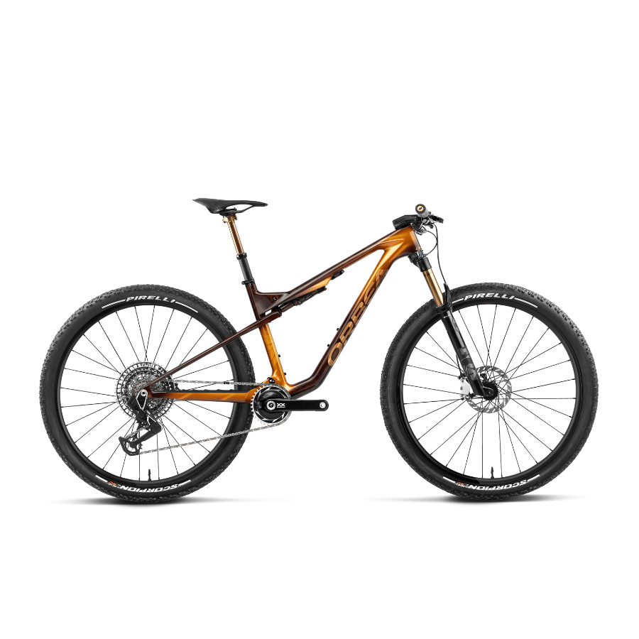 Orbea Oiz M-LTD BIKES Orbea Bikes Caramel Carbon View - Leo Orange (Gloss) S 