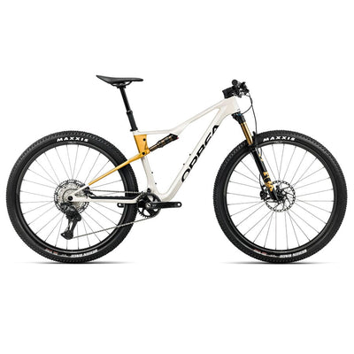 Orbea Oiz M10 BIKES Orbea Bikes Ivory White (Gloss) - Bumblebee Yellow (Matt) S 