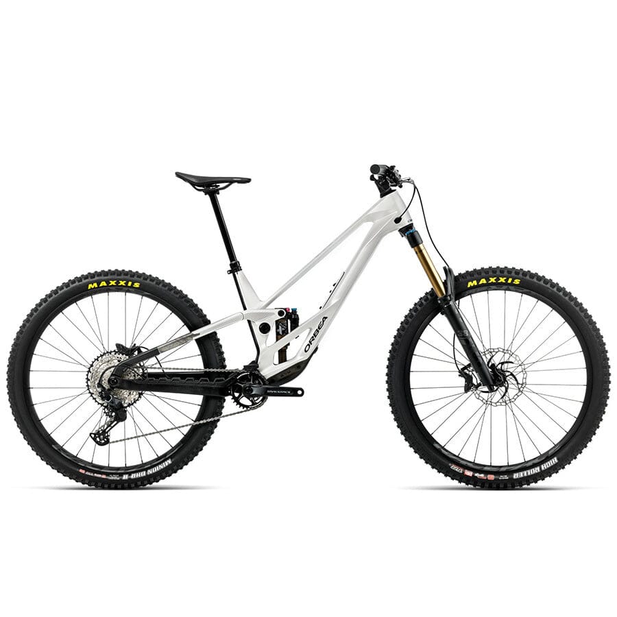 Orbea Rallon E10 BIKES Orbea Bikes White Chic - Diamond Black (Gloss) T251 - Chainstay length 442mm M