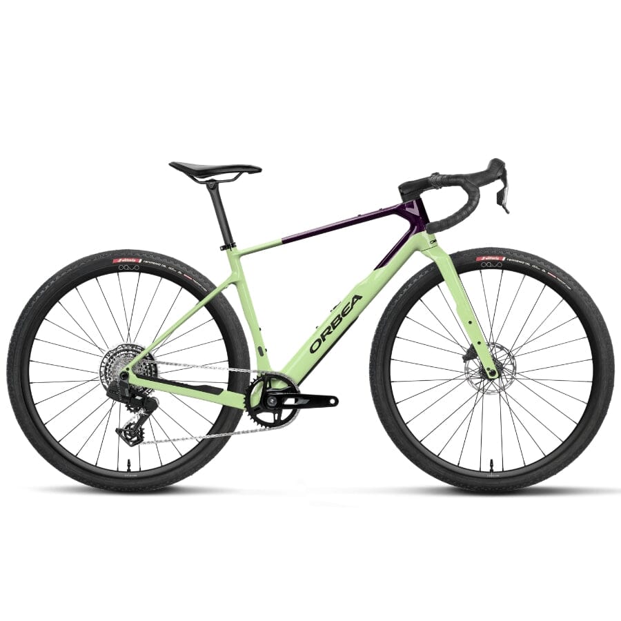 Orbea Terra M31eTEAM 1X BIKES Orbea Bikes Acid Gum - Fantasy Purple Carbon View (Gloss) XS 
