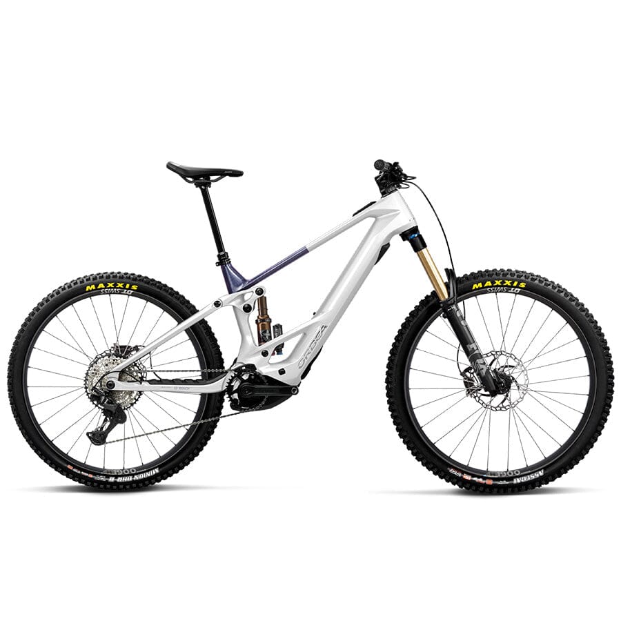 Orbea Wild TR M10 20mph BIKES Orbea Bikes White Chic - Tanzanite Evo C. View (Gloss) S 