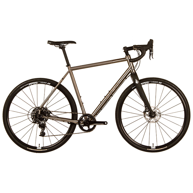 A metallic brown Otso Warakin gravel bike with drop handlebars
