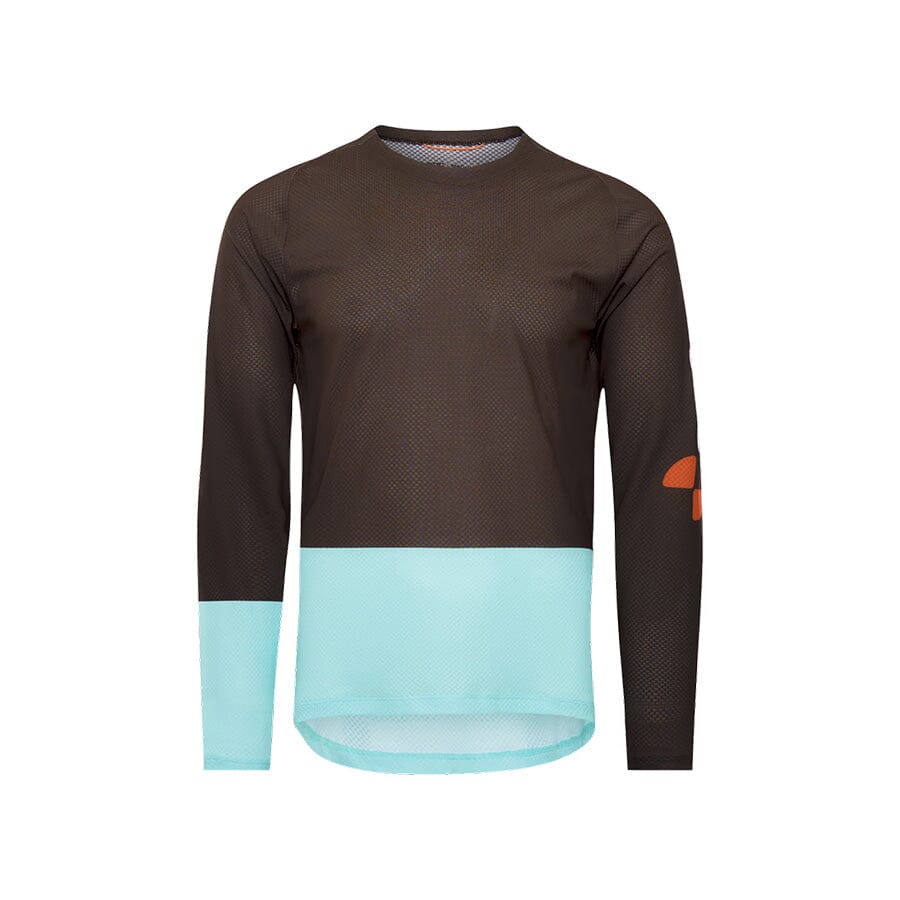 POC Men's Motion Air Long Sleeve MTB Jersey POC Bronzite Brown / Lazurite Blue S 