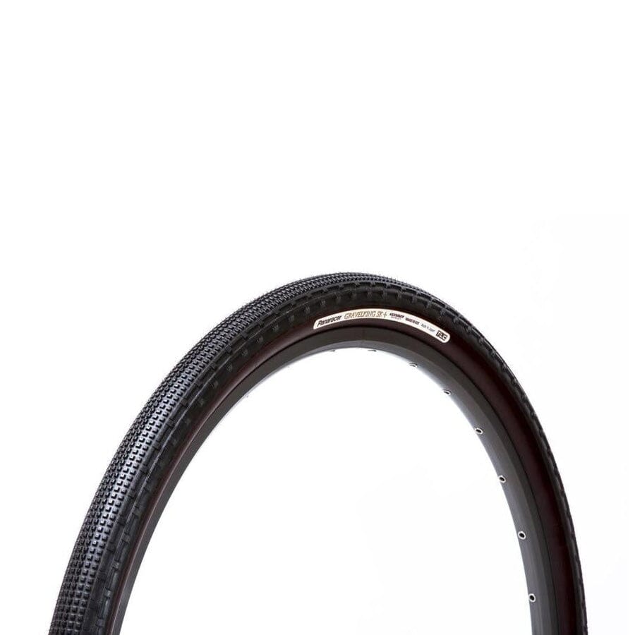 The Panaracer Gravelking SK Knobby Plus+ Folding Gravel Tire in Black