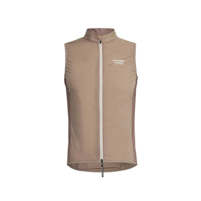 The Pas Normal Studios Mechanism Stow Away Gilet in Beige